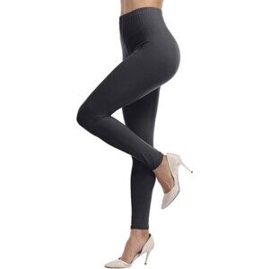 VOGUEMAX Womens Ankle Length Leggings Buttery Soft High Waisted Stretch S/M Grey